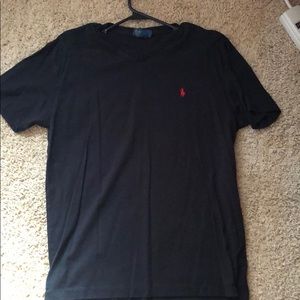 Polo Black vneck T